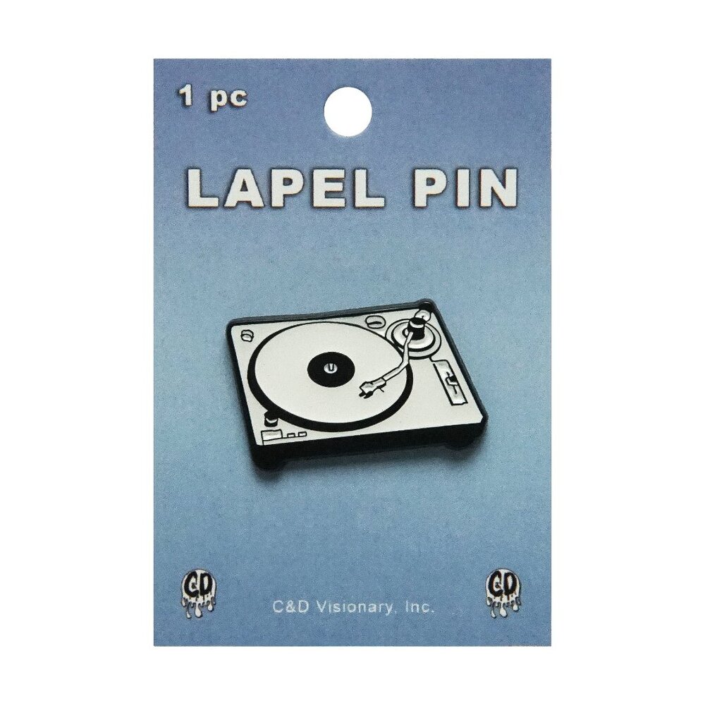 Turntable Enamel Pin - Vinyl Record Player Music Pop Culture DJ Apparel Gift NWT